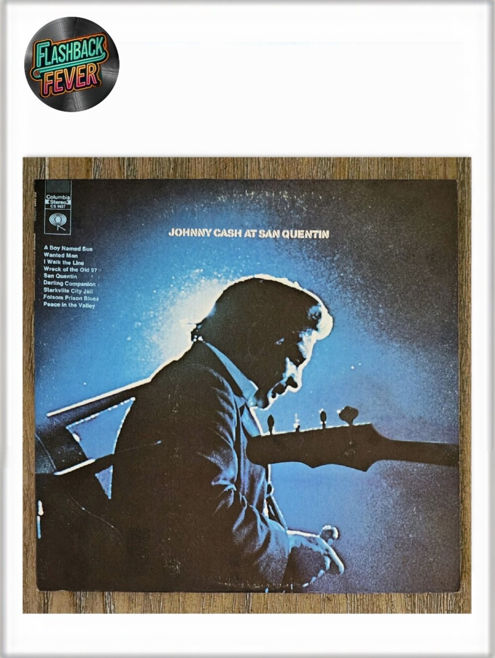 JOHNNY CASH•At San Quentin•June 16, 1969 US Stereo (#CS 9827) Terre Haute Press